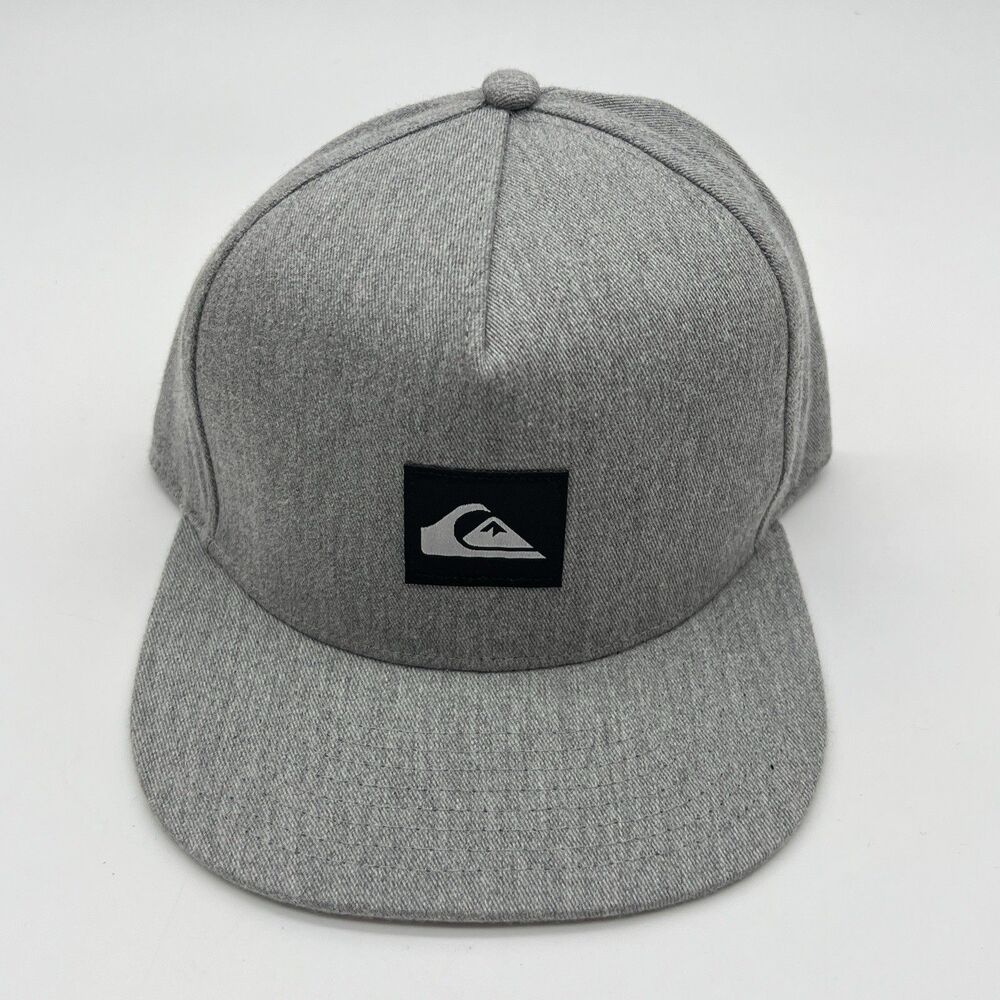 Quiksilver Surf Skate Men’s Snapback Hat Light Grey  Adjustable